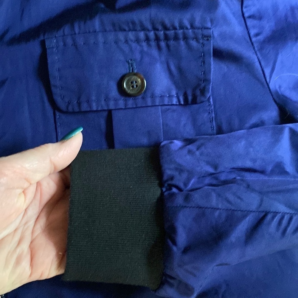 Dsquared2 Blue Italian Made Bomber Jacket Size Size L - Picture 6 of 10